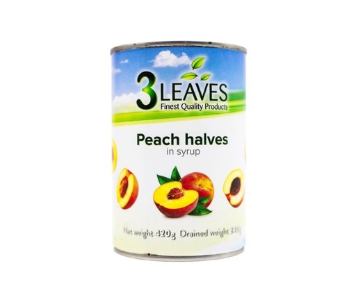 3 Leaves Peaches Halves 240g