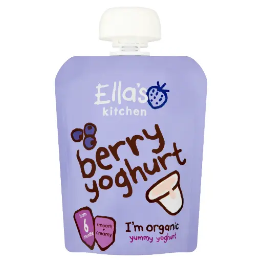Ella'S Kitchen Organic Berry Yummy Greek Style Yoghurt 120g
