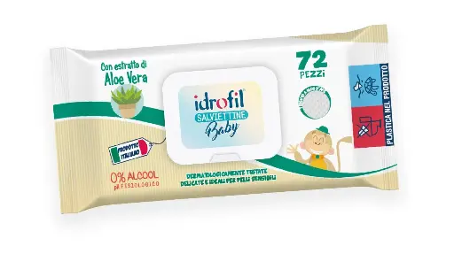 Idrofil Sensitive Baby Wipes 72 Units