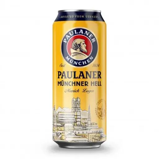 Paulaner Munchner Hell, Lager, Open Filtered Beer, 500 Ml
