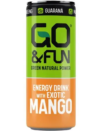 Go & Fun Energy Drink Exotic Mango 250ml
