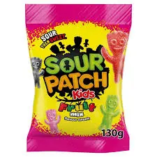 Sour Patch Kids Fruit Mix Flavour Sweets 130g 