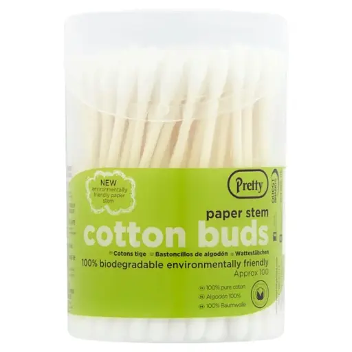 Pretty Bio Paper Stem Cotton Buds