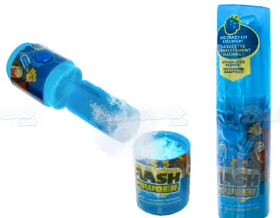Funny Candy Flash Powder Lolipop Blueberry 25g