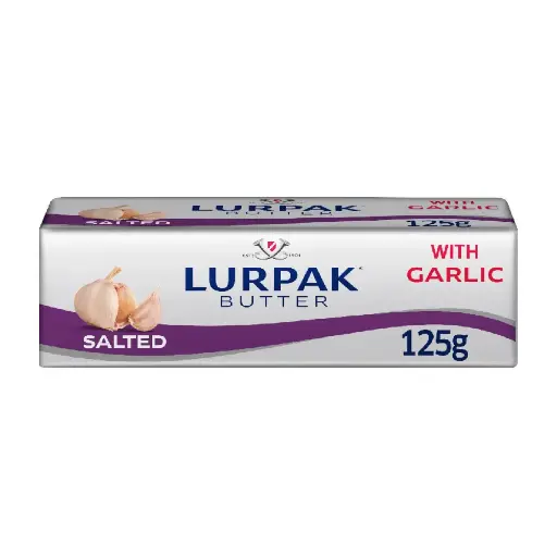 Lurpak Butter with Crushed Garlic Salted 125g 