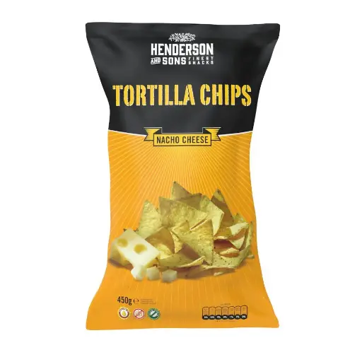 Henderson and Sons - Tortilla Chips Nacho Cheese 450g