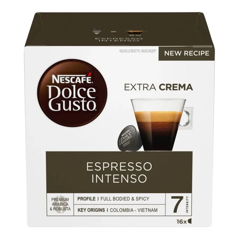 Nescafe Dolce Gusto Espresso Intenso Coffee Pods 16 Pack