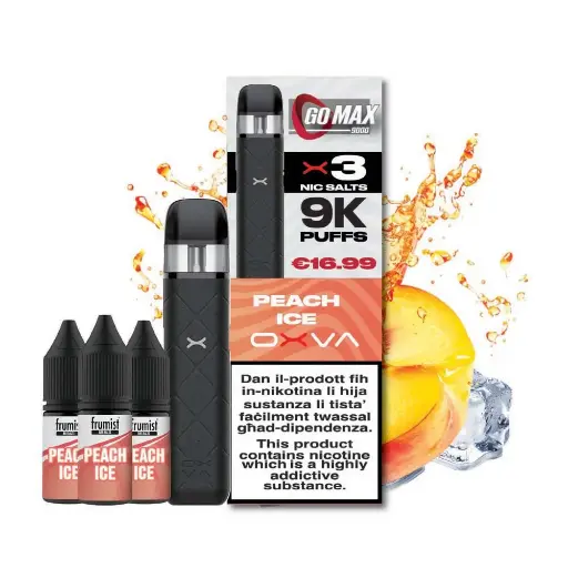 Go Max Peach Ice Frumist GoMax 9k Puffs 