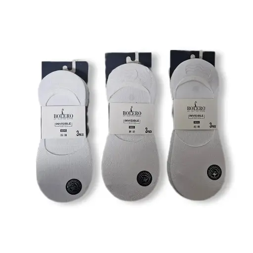 Bolero in Shoe Socks 3pcs 39-42 White